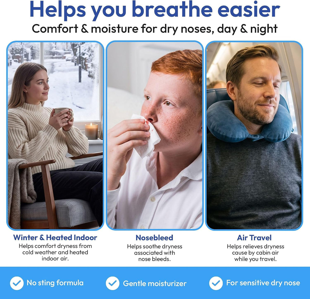 Nasal Moisturizer - Dry Nose Hydrating Nasal Gel - 1FL Oz