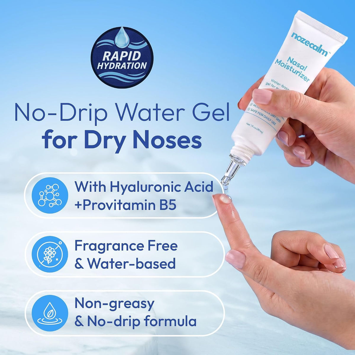 Nasal Moisturizer - Dry Nose Hydrating Nasal Gel - 1FL Oz