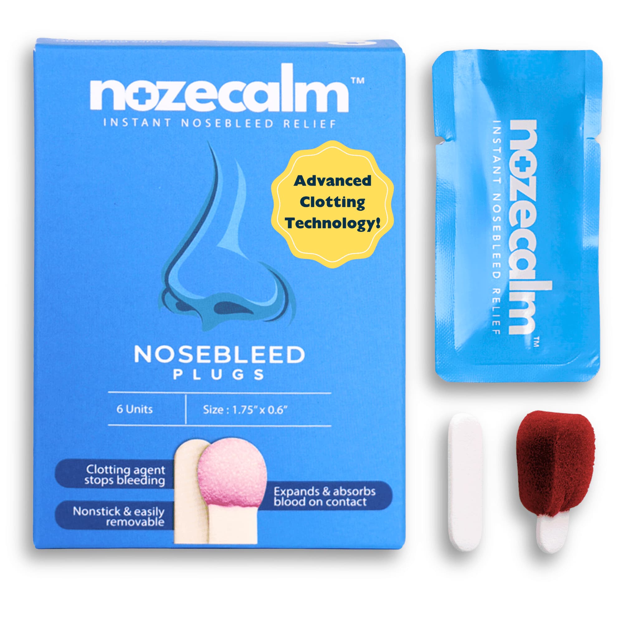 その他 The Nosebleeds NozeCalm Nosebleed Stopper Plugs
