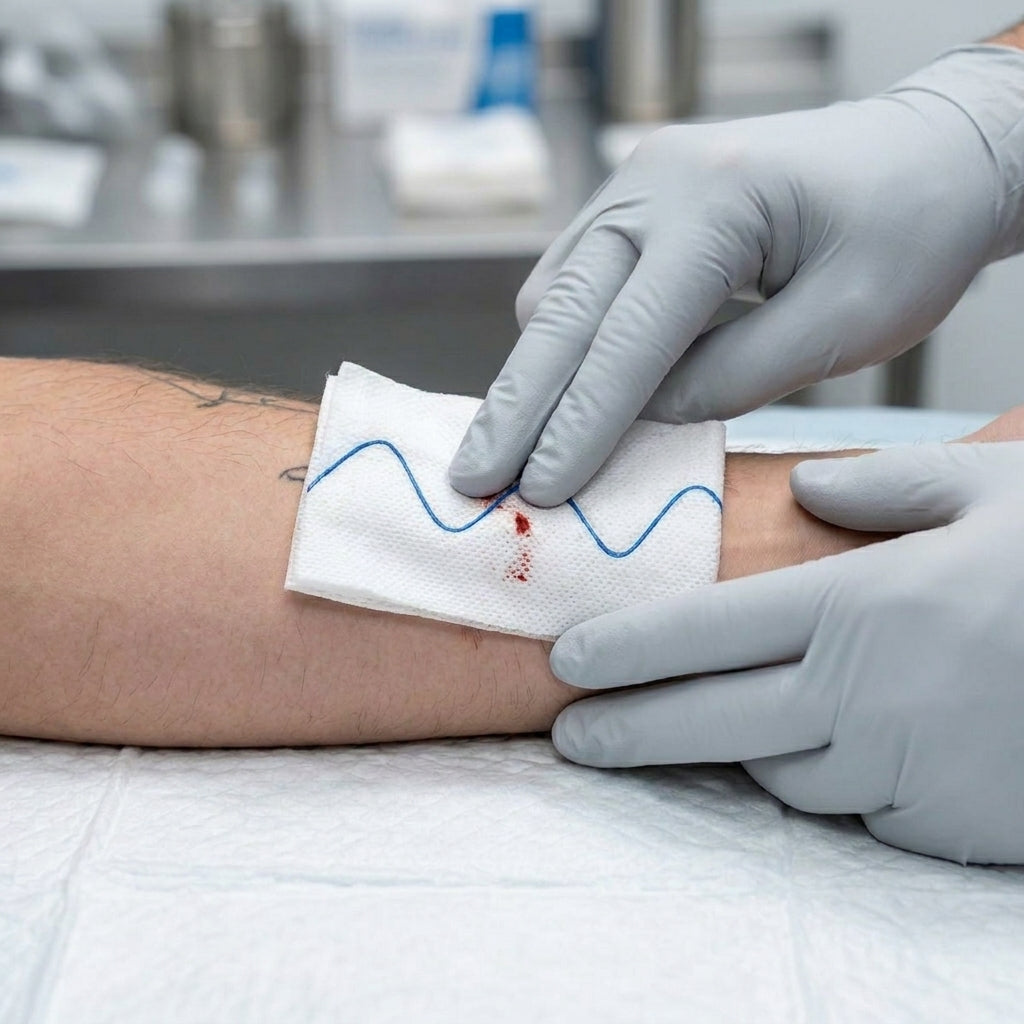 Hemostatic Gauze application